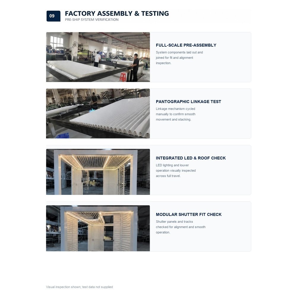 BROWN CARDON aluminum pergola factory