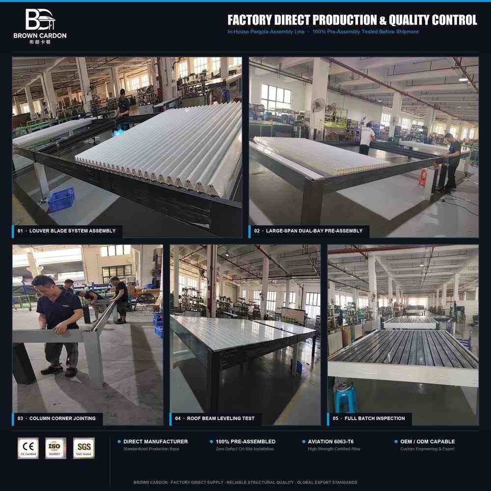 BC-173 aluminium pergola, product image 5
