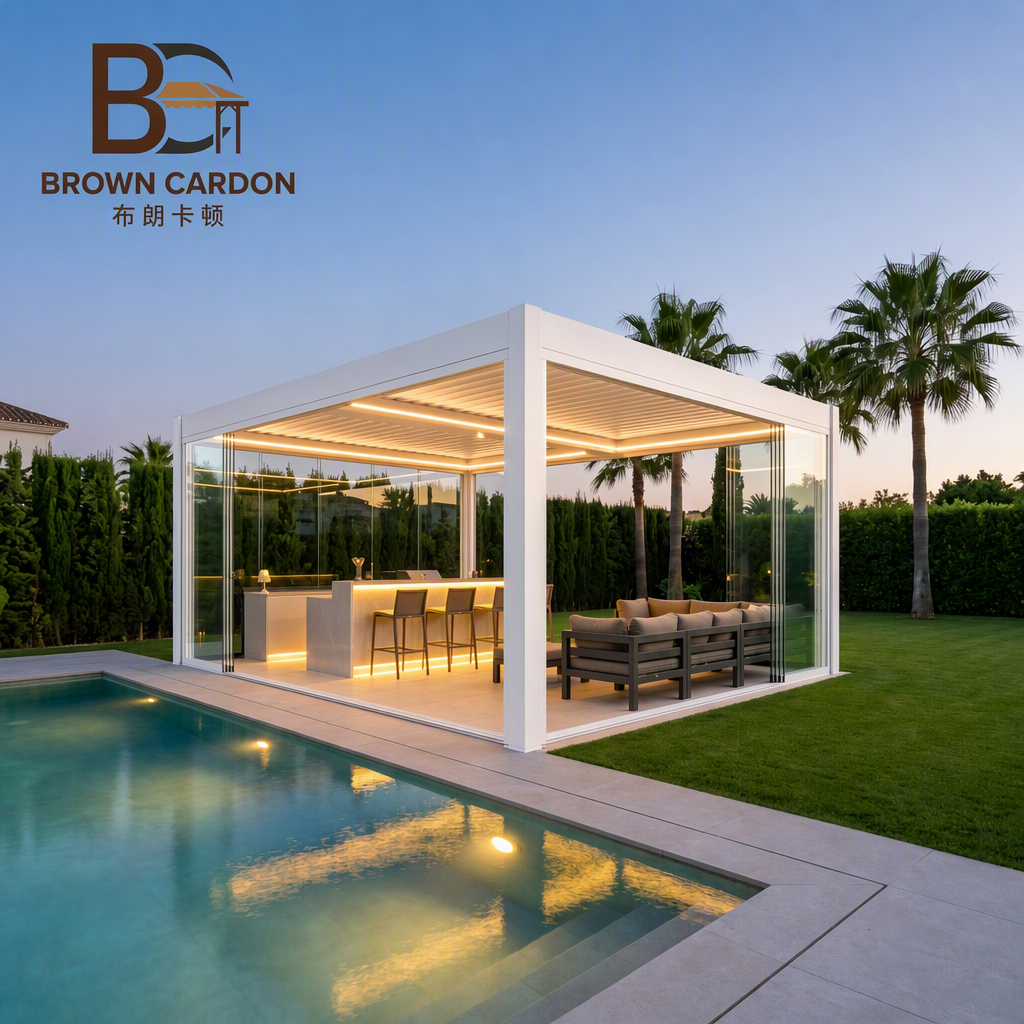 BC-180 aluminium pergola, product image 2