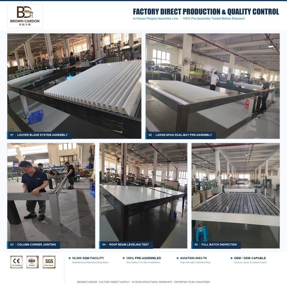 BC-180 aluminium pergola, product image 5