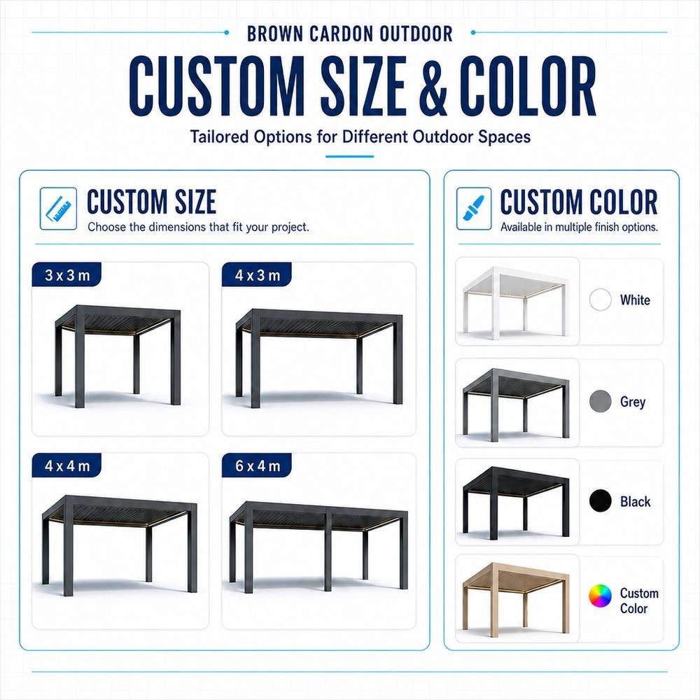 BC-220 aluminium pergola, product image 6