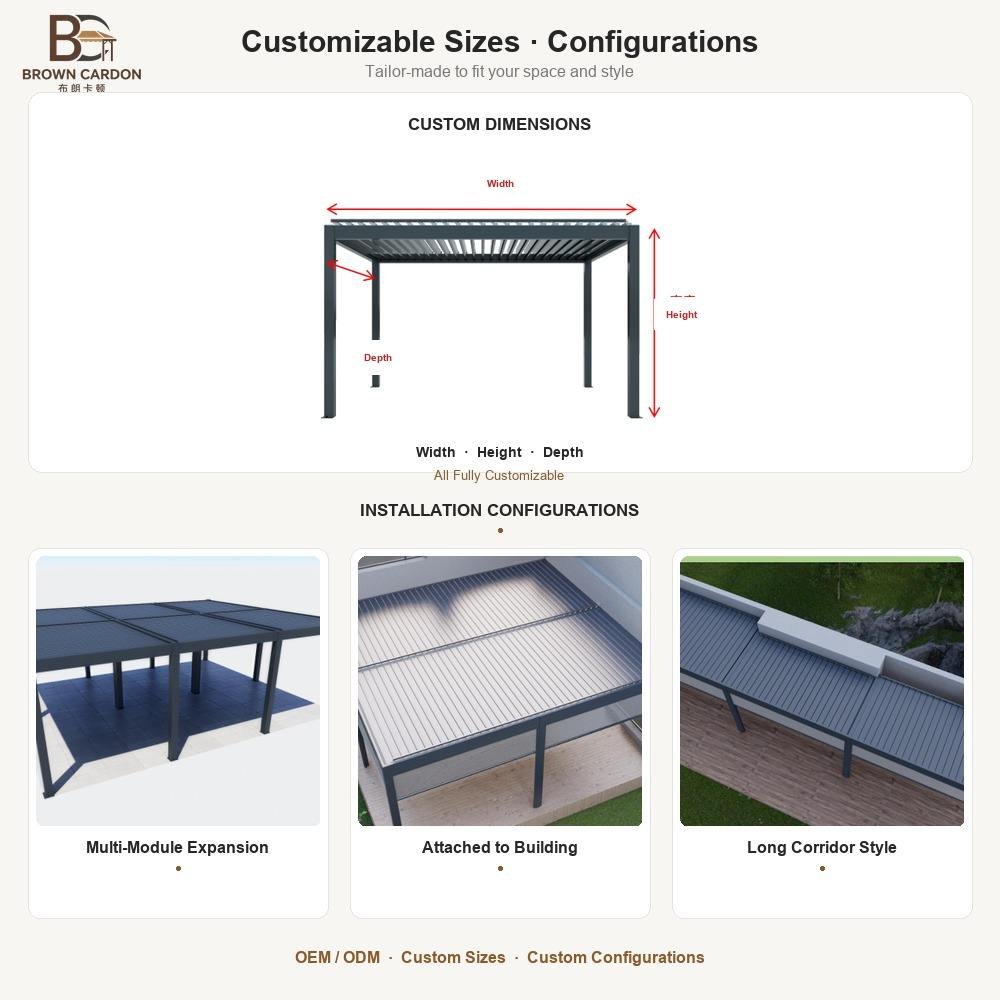 BC-221 aluminium pergola, product image 3