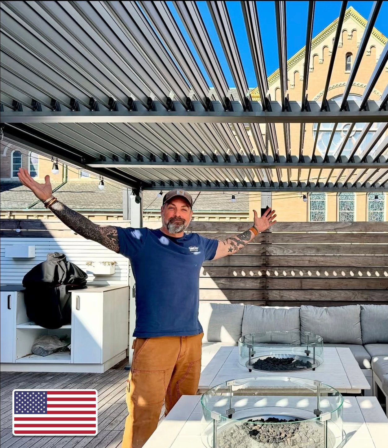 BROWN CARDON pergola project case